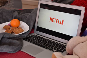 Computer mit Netflix