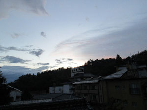 朝から気持ちの良い天気