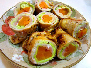 うわっ美味しい!塩麹豚の野菜ロール
