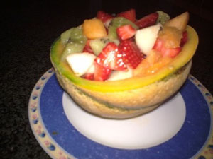 Melone con macedonia