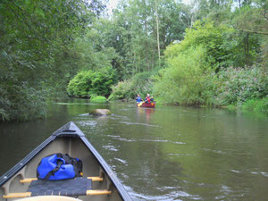 Kanu auf dem Fluss