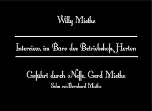 Gerd Miethe City-TV Filmproduktion Marl Polsum