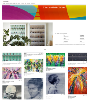 Screenshot von Saatchi Art | gekürzt