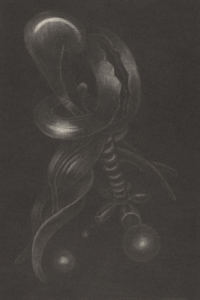  Hit me with your rhythm stick, 2026 / Mezzotinto auf Büttenpapier / 30x20  (42x29,7) cm / Auflage 5