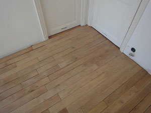Parquet posé avant finitions