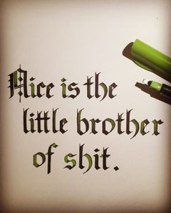 Shakespearquote in Blackletters
