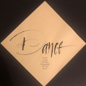 "Dance"  Ruling Pen mit Antiquavariation