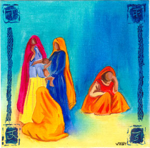 artiste peintre tableau huile petit format cadeau