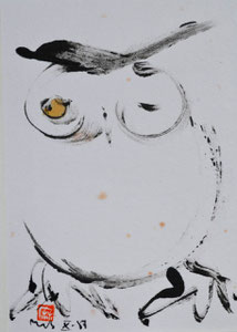Eule/1987/10,8x15,5 cm/ ID: R118-2244,1