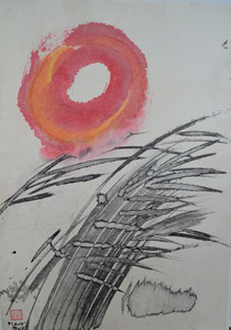 Zen-Sonnenkreis/1988/48,0x69,0cm/ID: 9S85-1160/850.-€