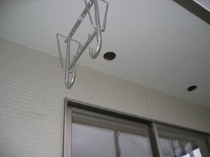 マンション風の物干し