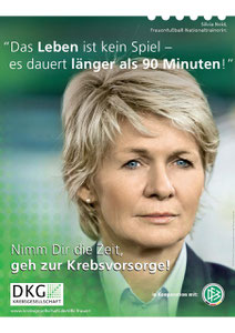 Motiv 3 -  Kampagne 2011 "Nimm Dir die Zeit, geh zur Krebsvorsorge"