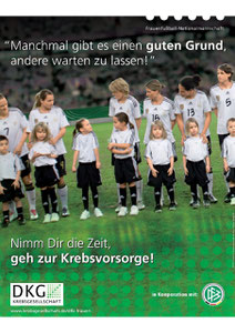 Motiv 1 - Kampagne 2011 "Nimm Dir die Zeit, geh zur Krebsvorsorge"