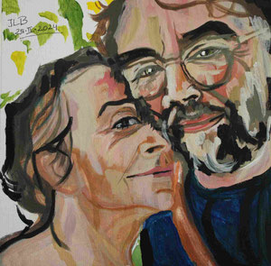 Tecnique mixte , 30 X 30 cm.