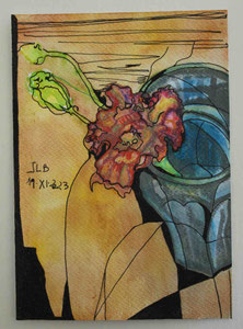 Tecnique mixte , 15 X 21 cm.