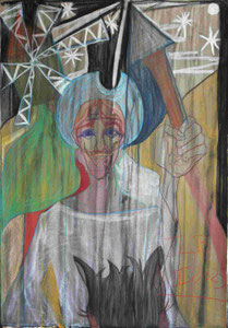 Technique mixte , 0 ,77 X 1,11 m .