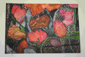 Technique mixte, 23 X 30,5 cm .