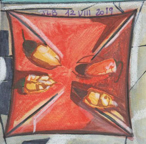 Technique mixte 15x15 cm