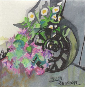 Technique mixte 15x15 cm