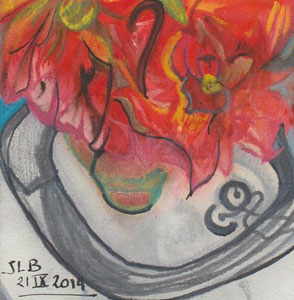 Technique mixte 15x15 cm
