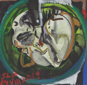 Technique mixte 15x15 cm