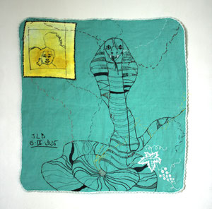 Technique mixte , 43 x 43 cm .