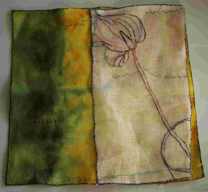 Technique mixte , 33,5 X 33,5 cm.