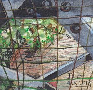 Technique mixte 15x15 cm