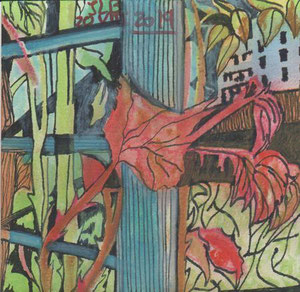 Technique mixte 15x15 cm