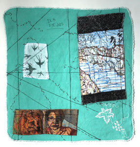 Tecnique mixte, 43 x 43 cm .