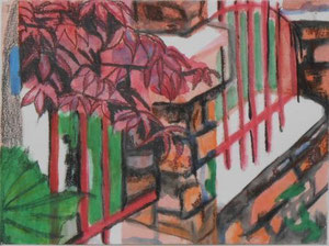 technique mixte 21x15 cm