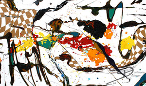 Sarah Esslinger-Dahlmann, Kampfgeist, März 2016, 120 x 70 cm, Mischtechnik auf Leinwand
