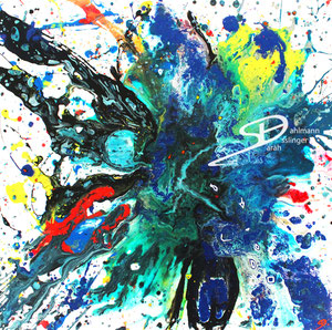 Sarah Esslinger-Dahlmann, Im Sog der Farbe, Juli 2016, 100 x 100 cm, Acrylfarbe, Mischtechnik auf Leinwand