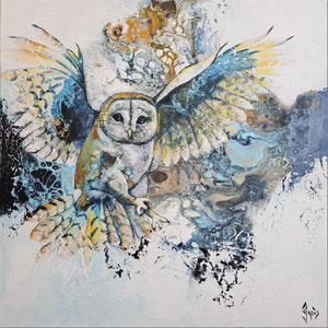 Vol de nuit Toile 60 x 60