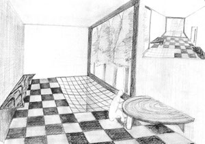 Y.Fさん作　イメージ構成（建築系）デッサン