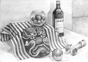 S.Aさん作　静物デッサン