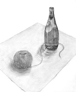 H.Tさん作　卓上構成デッサン