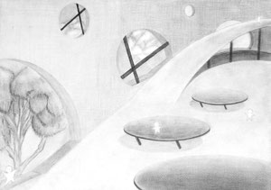 Y.Fさん作　イメージ構成（建築系）デッサン