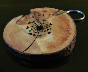 PTC - Portachiavi dei desideri - legno stampato