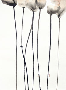Elegance/sky scrapers, 2025, 42x56 cm, ink on Hahnemühle watercolor paper.