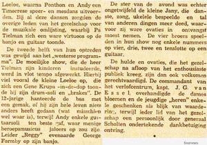 artikel in het Nieuwsblad voor Sumatra 11-3-1950