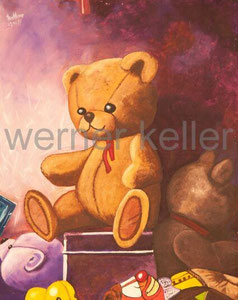 Teddy IOriginal: Öl auf Hartfaser, 50x60 cm