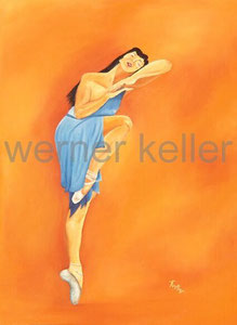 Ballerina III - Öl auf Leinwand, 60x80 cm