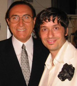 Pippo Baudo e Fabrizio Riceputi Fiorello 2004 teatro delle vittorie Rai 1