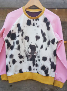 Voor: Longsleeve Dalmatier, maat 140/146 