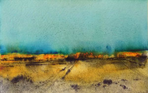 "Ginder" nazomer-11, 2023/ Aquarelle on aquarelle paper / 20x12.5cm