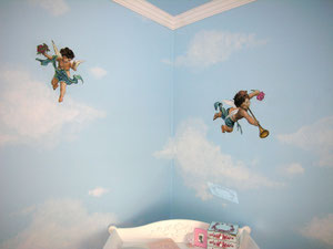 Mural for private residence.