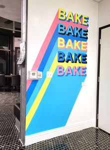 Mural for O'Brien's Bakery in San Diego