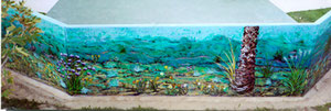 Mural for the City of Signal Hill at Discovery Well Park - back