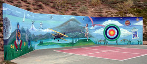 Mural for the City of Signal Hill at Discovery Well Park - front